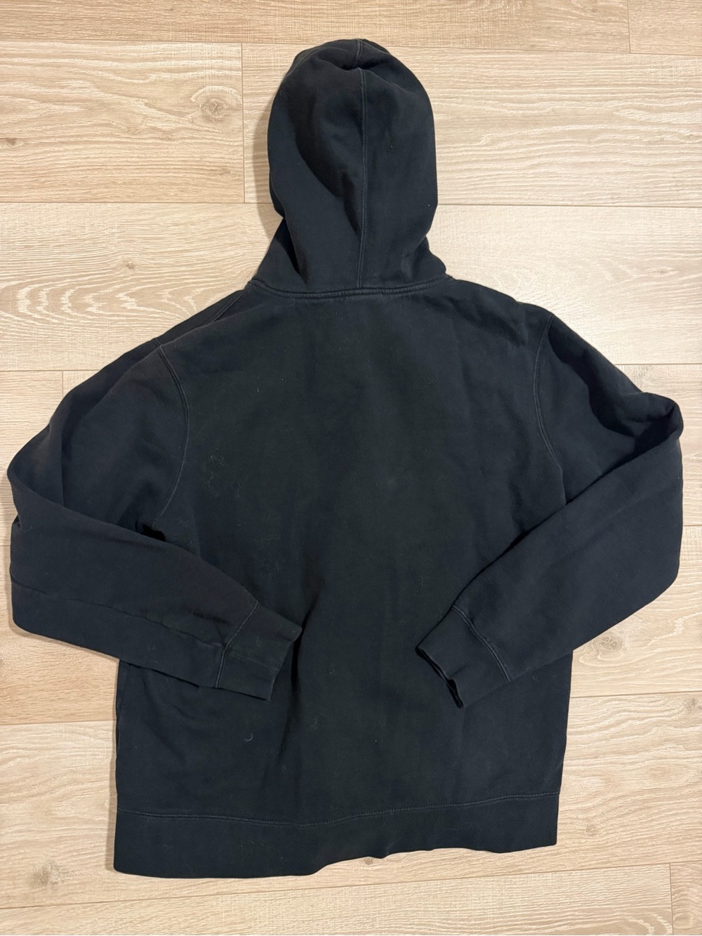 RVCA Black Hoodie with White Chest Logo - Picture 2 of 3